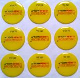 Crystal Epoxy Sticker Yellow color